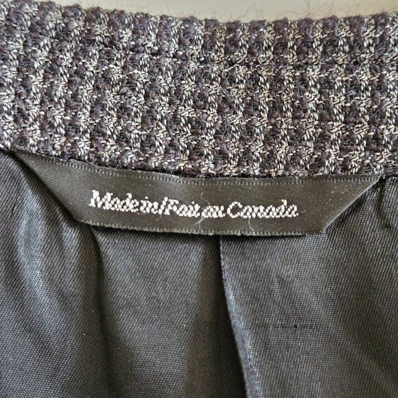 Savile Row Blazer Men US 46 Brown Tweed Wool Alpaca Lined 2B Ventless Vtg FLAWS - Picture 4 of 16